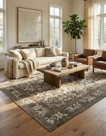 9' 4 x 12' 3 Hand Knotted Ultra Vintage Persian Wool Rug