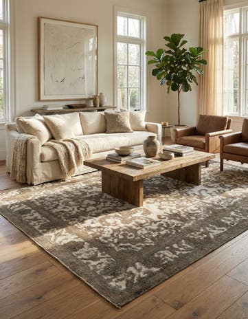 9' 4 x 12' 3 Hand Knotted Ultra Vintage Persian Wool Rug