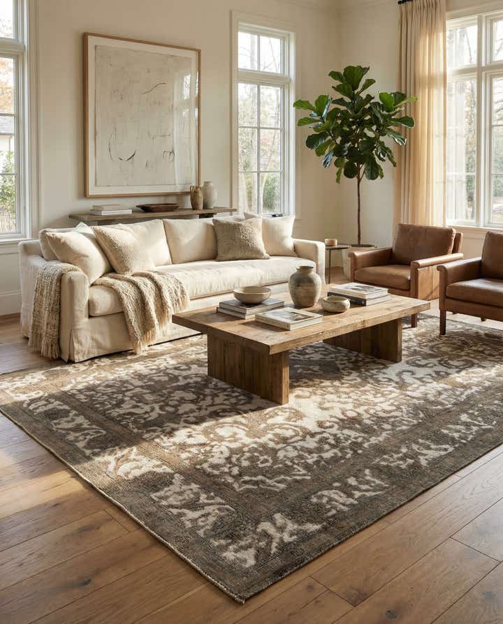 9' 4 x 12' 3 Hand Knotted Ultra Vintage Persian Wool Rug