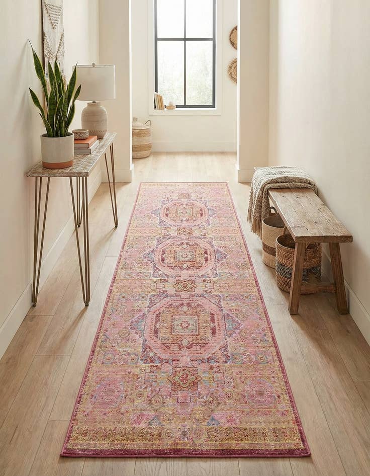 Detail image of 2' 7 x 9' 10 Aqua Runner Rug