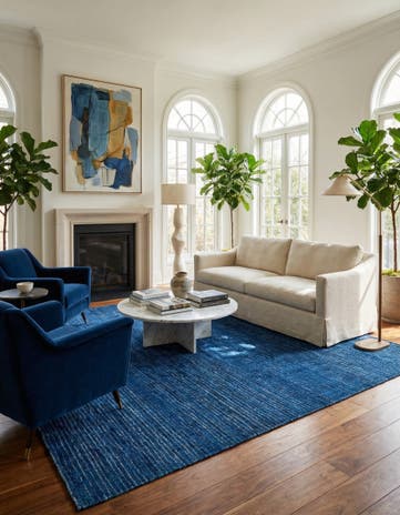 7' 8 x 9' 7 Hand Knotted Darya Wool Rug