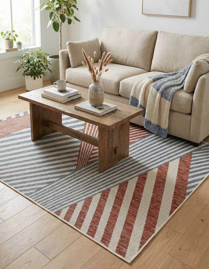 Detail image of 4' x 6' Easy-Clean Jill Zarin Indoor / Outdoor Rug