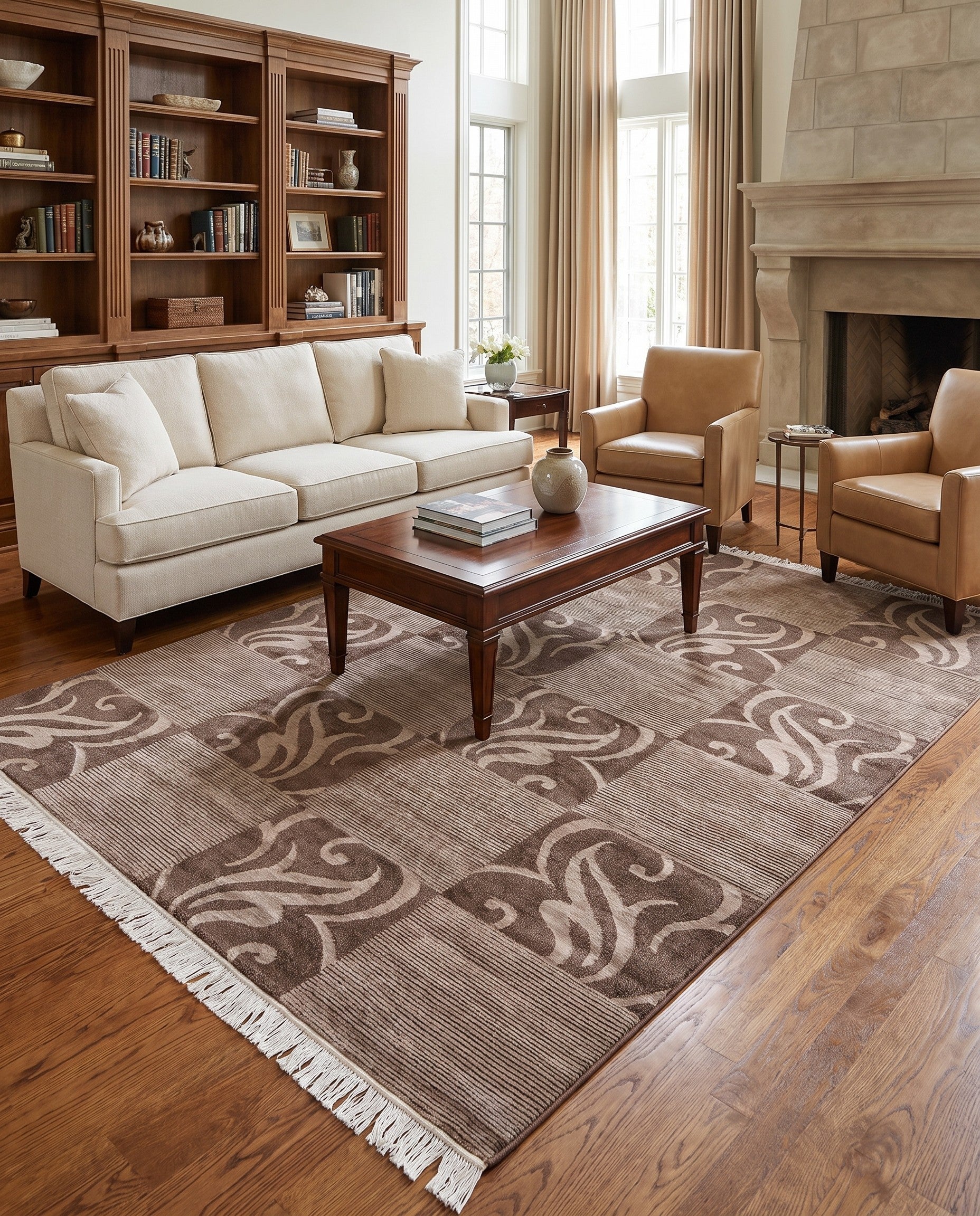 6' 8 x 9' 10 Hand Knotted Darya Wool Rug