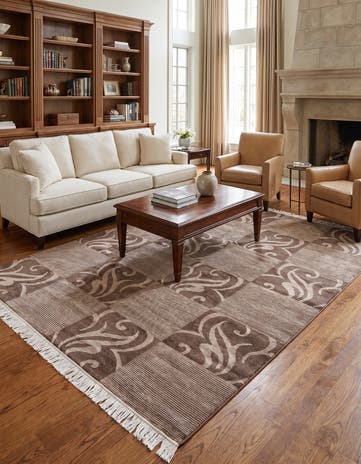 6' 8 x 9' 10 Hand Knotted Darya Wool Rug