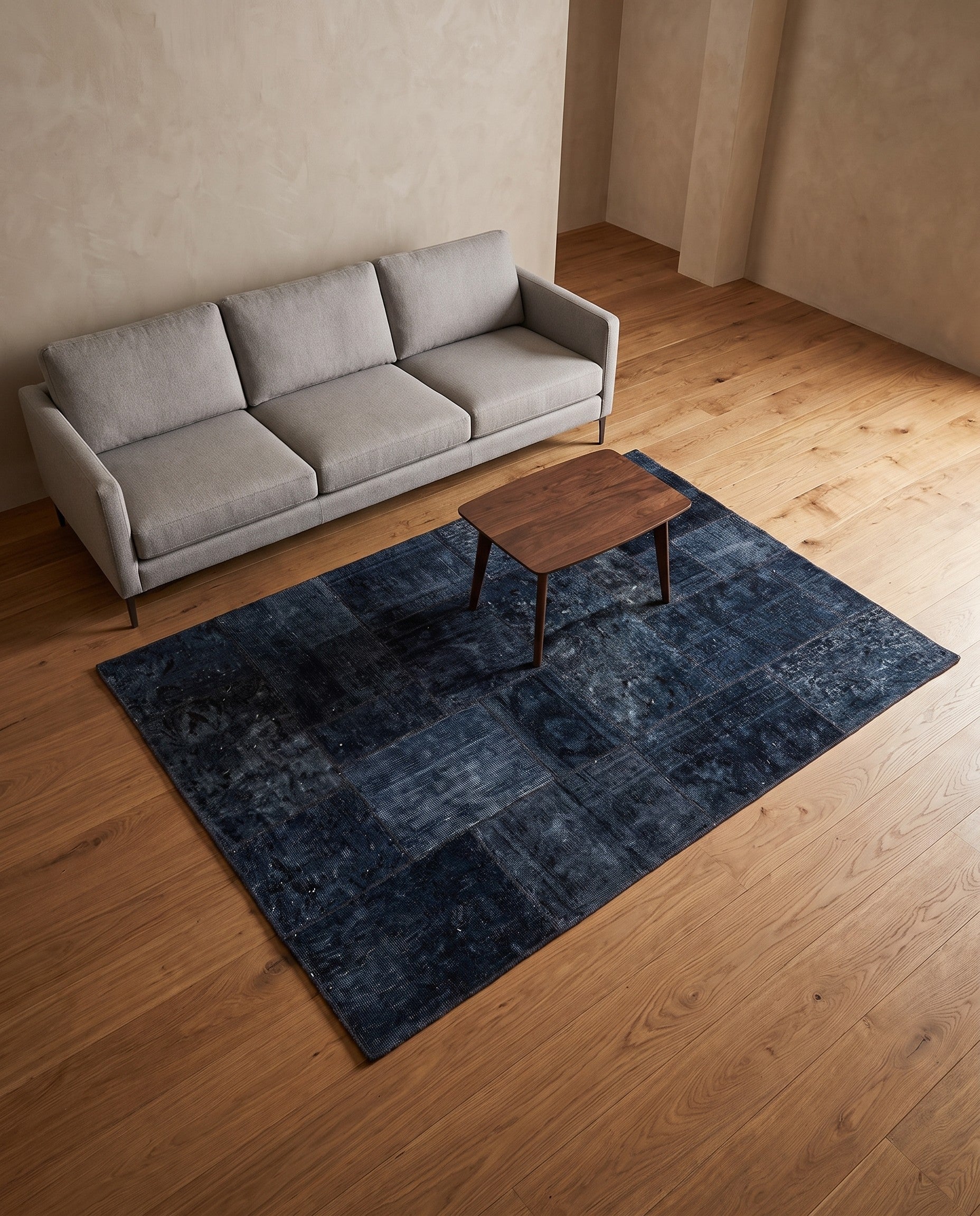 4' 9 x 6' 9 Hand Knotted Ultra Vintage Persian Wool Rug