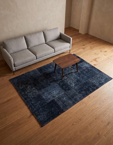 4' 9 x 6' 9 Hand Knotted Ultra Vintage Persian Wool Rug