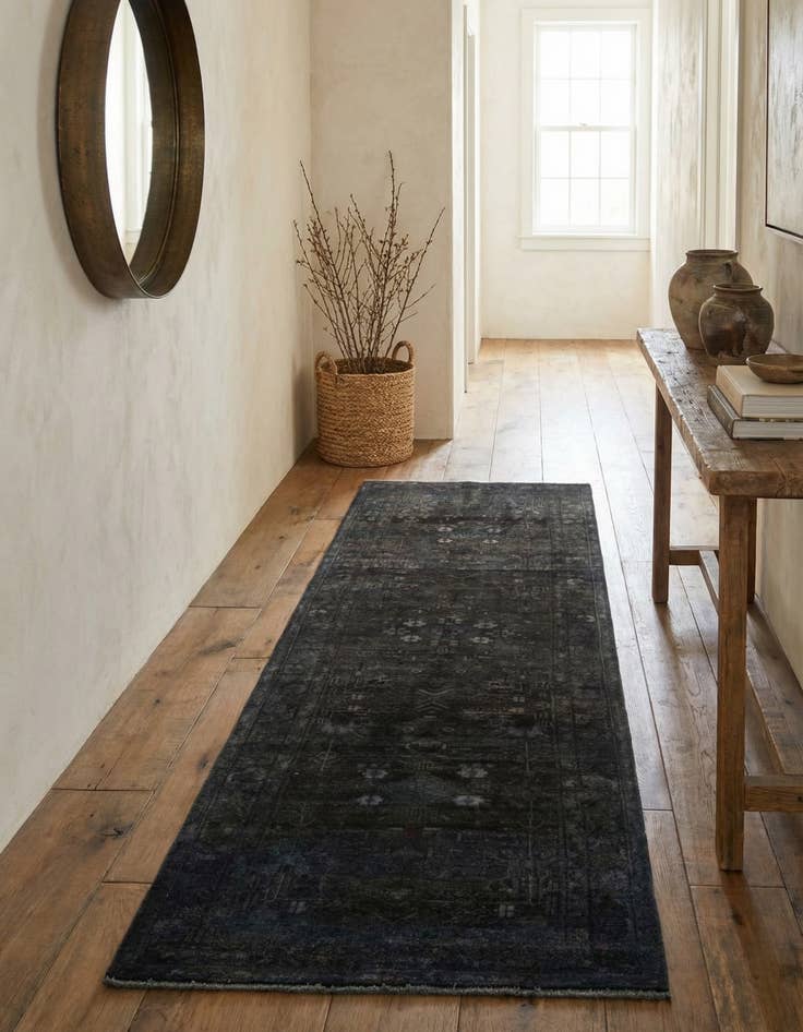 Detail image of 3' 3 x 9' 3  Hand Knotted Ultra Vintage Persian Wool Runner Rug