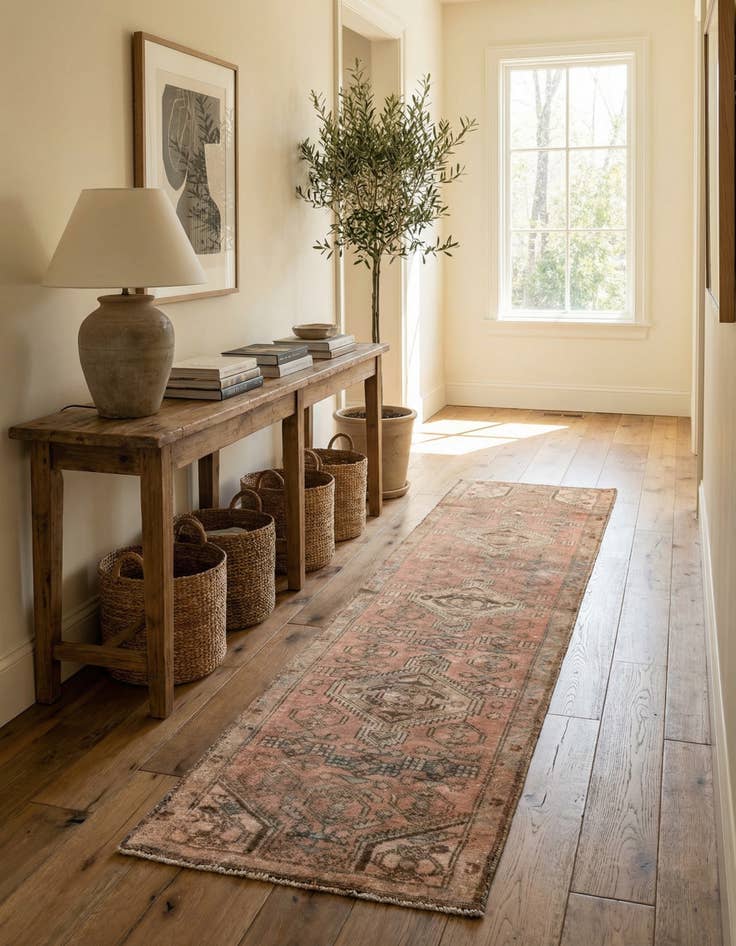 Detail image of 2' 3 x 10' 2  Hand Knotted Ultra Vintage Persian Wool Runner Rug