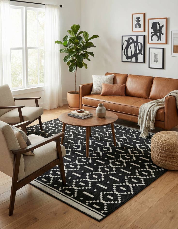 Detail image of 7' 10 x 7' 10 Oslo Square Rug