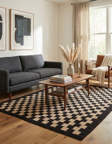 5' 2 x 6' 3 Hand Woven Kilim Modern Wool Rug