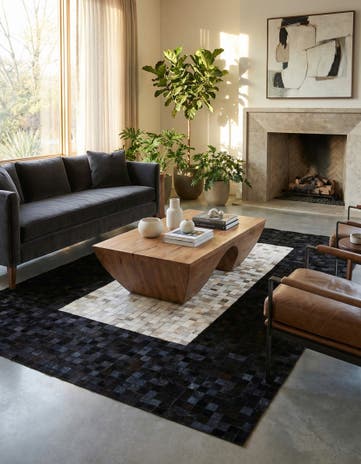 5' x 8' 1 Cowhide - Patchwork Rug