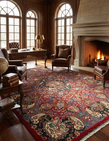 9' 9 x 13' 5 Kashmar Wool Rug