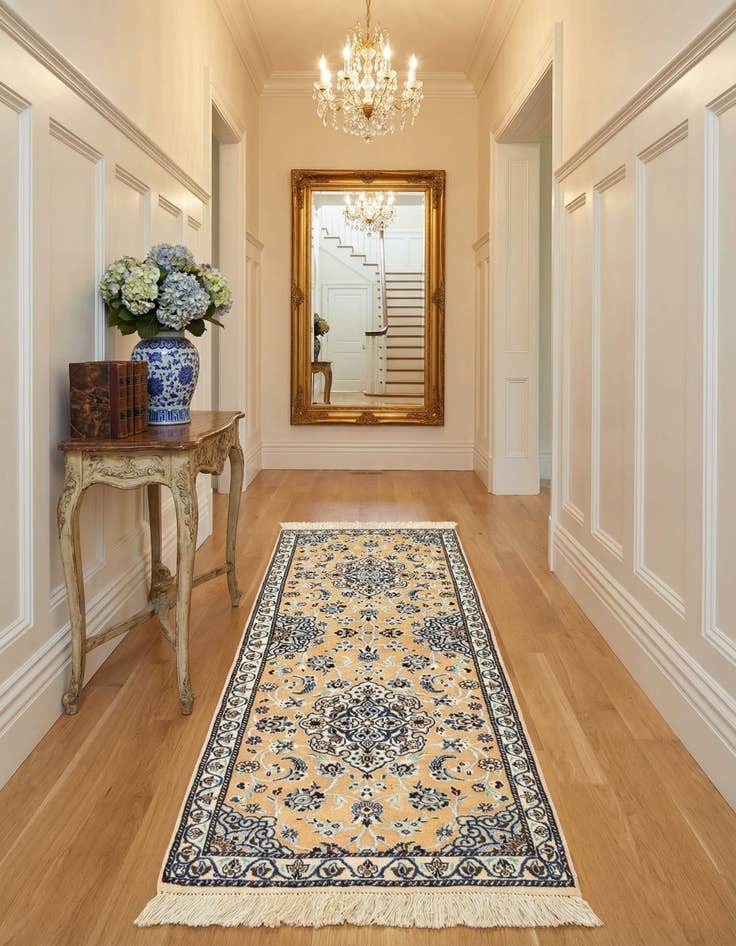 Detail image of 1' 8 x 4' 2  Hand Knotted Nain Rug