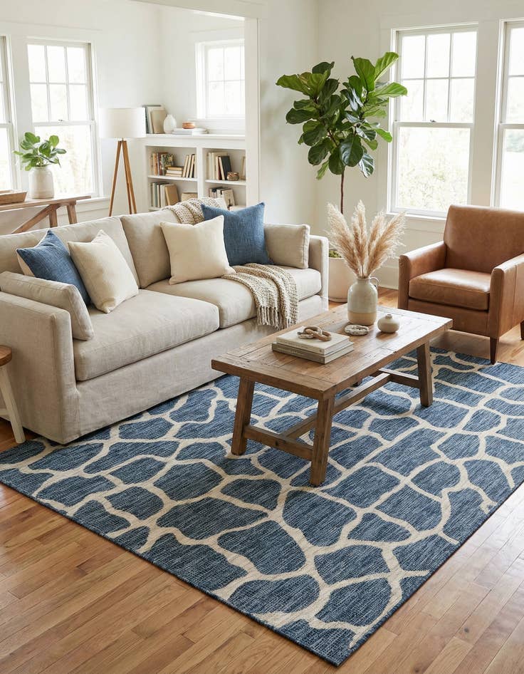 Detail image of 6' x 9'  Washable Safari Indoor / Outdoor Rug