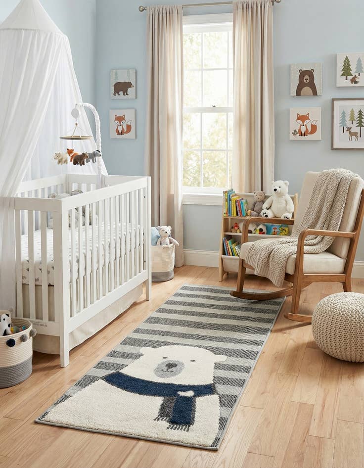 Detail image of 2' 7 x 6' Whimsy Kids Runner Rug