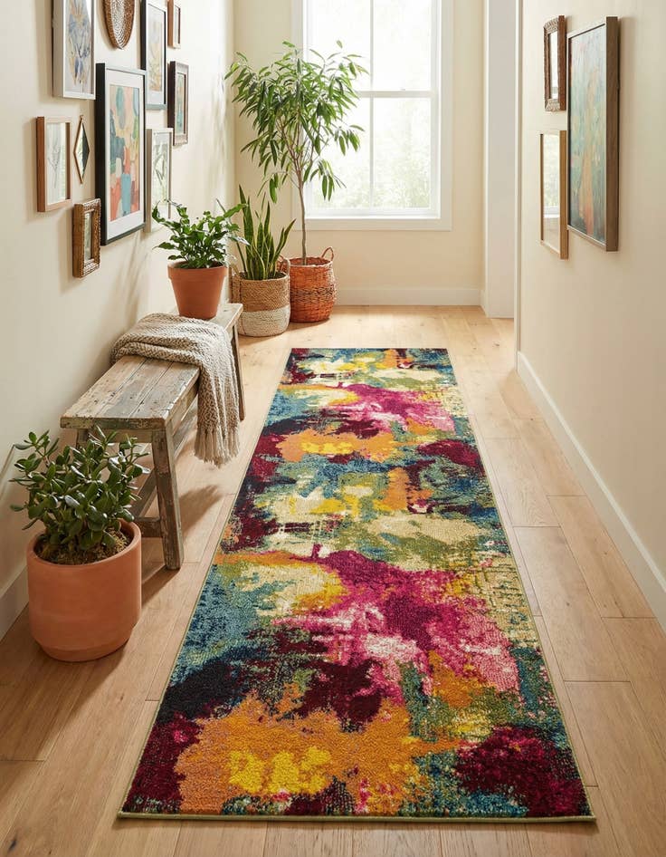 Detail image of 2' 7 x 10'  Washable Casablanca Runner Rug