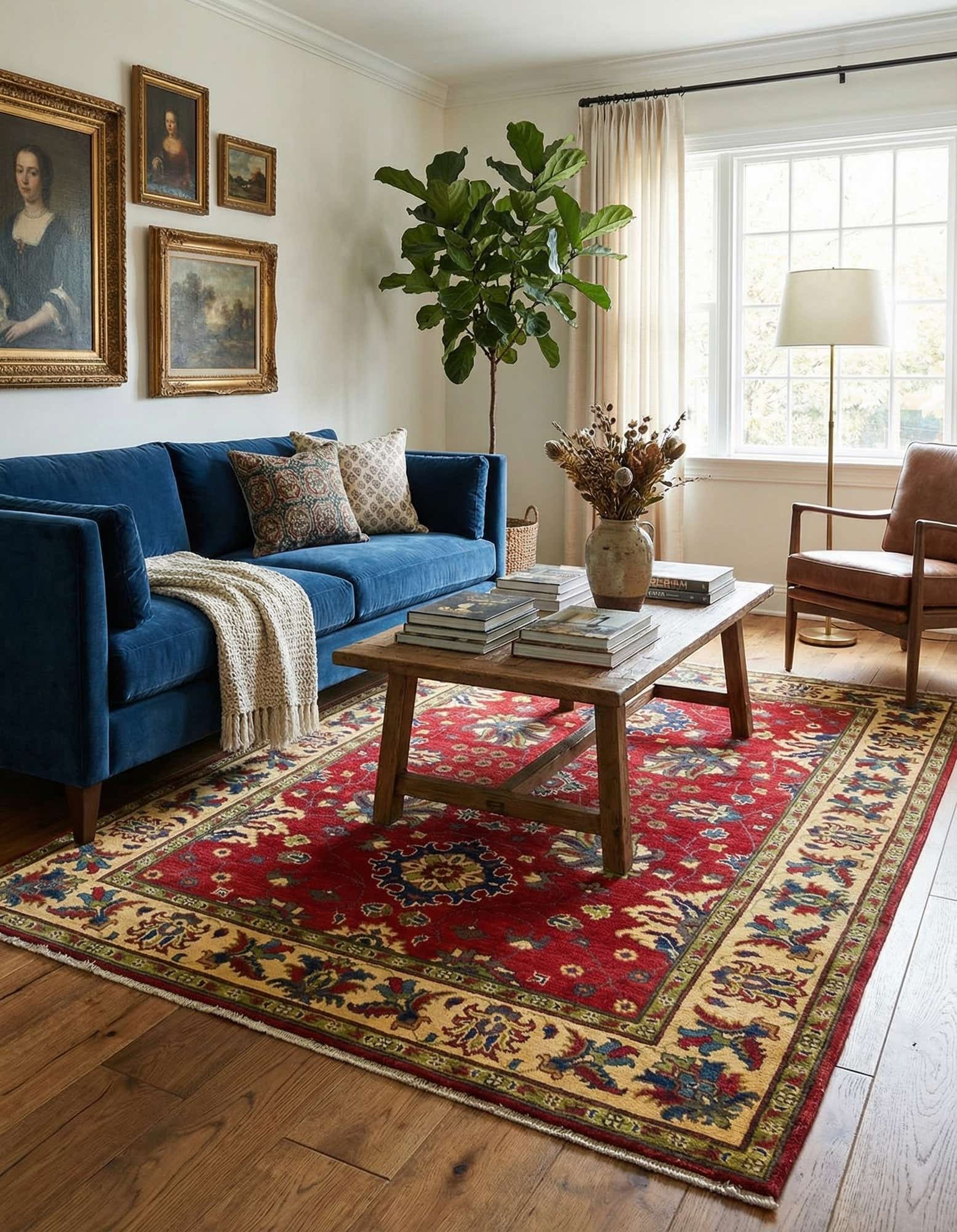 5' x 6' 7 Hand Knotted Kazak Rug