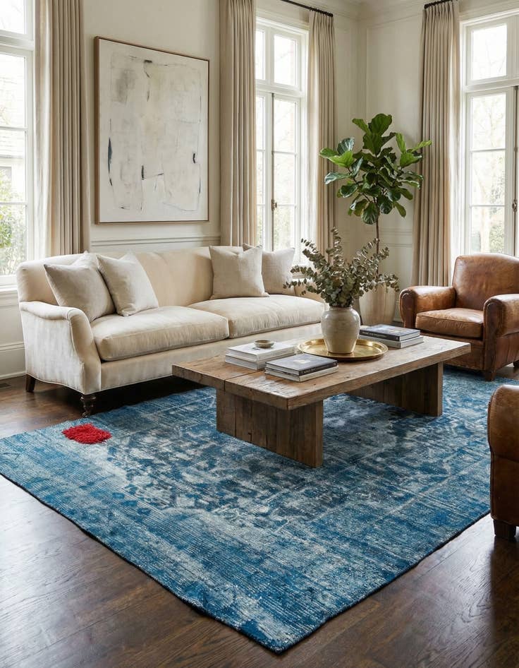 Detail image of 9' 2 x 11' 10  Hand Knotted Ultra Vintage Persian Wool Rug