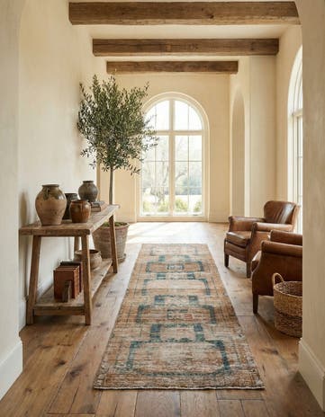 2' 7 x 10' Hand Knotted Ultra Vintage Persian Wool Runner Rug