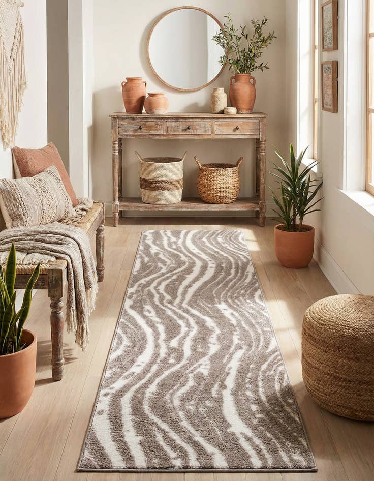 Detail image of 2' x 8' Sepia Runner Rug