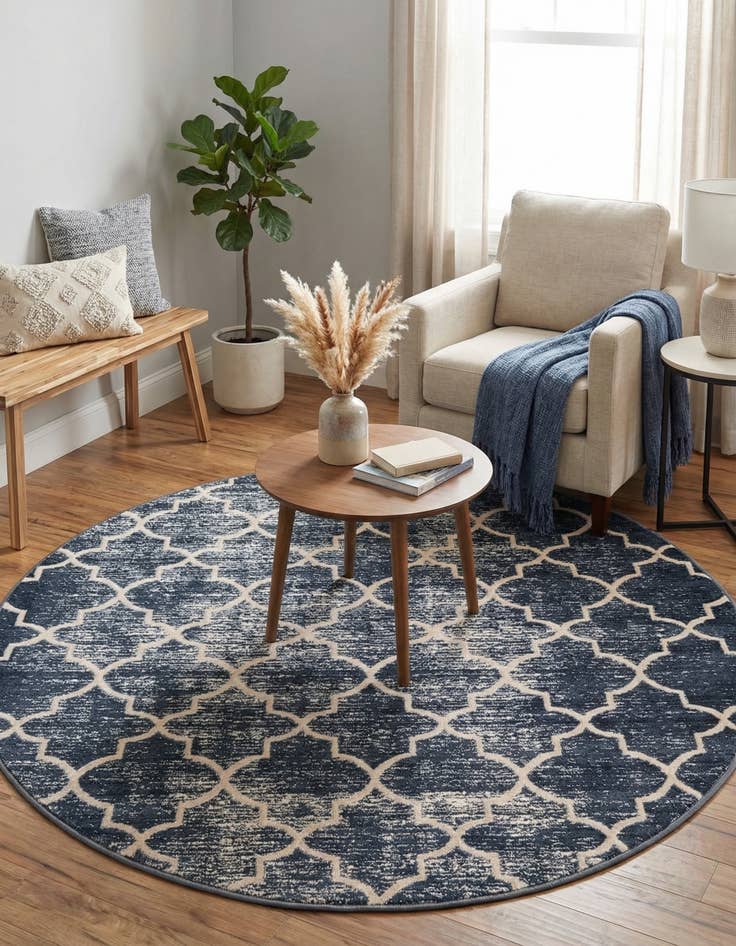 Detail image of 3' 3 x 3' 3 Uptown Lincoln Center Round Rug