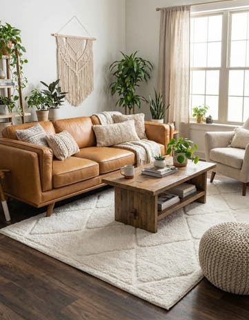 6' x 9' Lattice Shag Rug