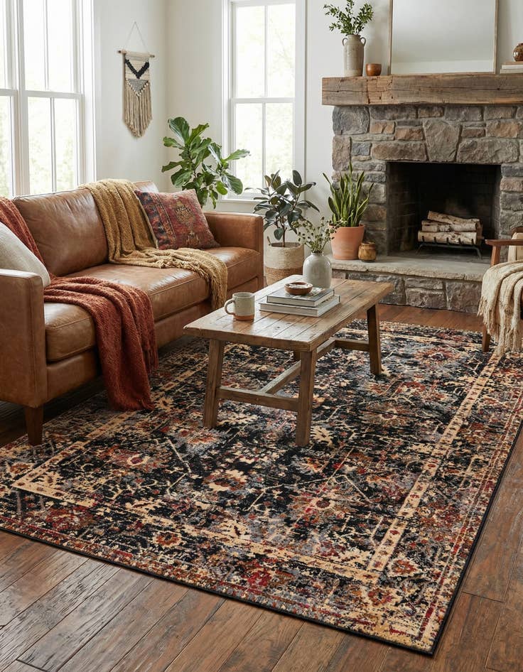 Detail image of 5' 3 x 8' Saturn Rug