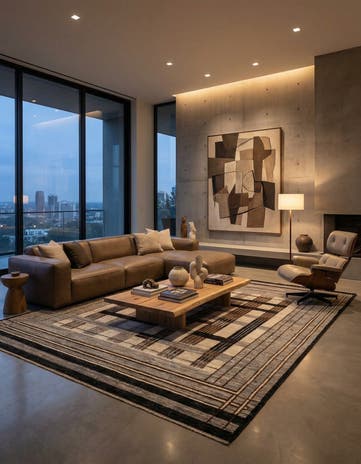 8' 6 x 9' 6 Hand Knotted Darya Wool Rug