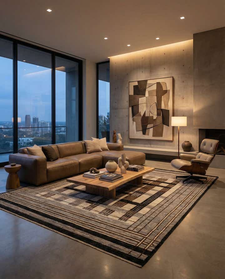 8' 6 x 9' 6 Hand Knotted Darya Wool Rug