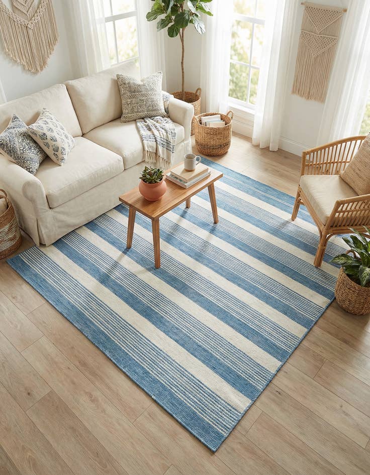 Detail image of  5' 1 x 5' 1  Washable Jill Zarin Palm Springs Indoor / Outdoor Square Rug