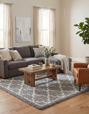8' x 8' Infinity Shag Square Rug