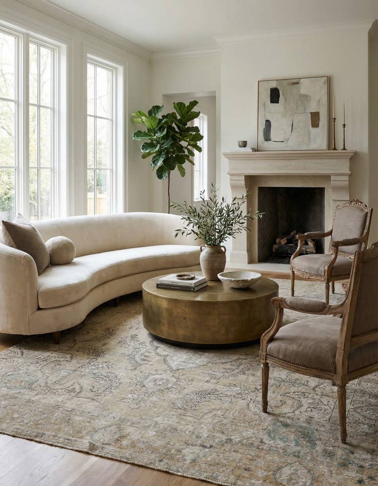 Detail image of 9' x 12' 2  Hand Knotted Ultra Vintage Persian Wool Rug