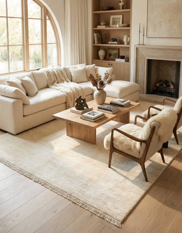 Detail image of 8' x 9' 10  Hand Knotted Darya Wool Rug