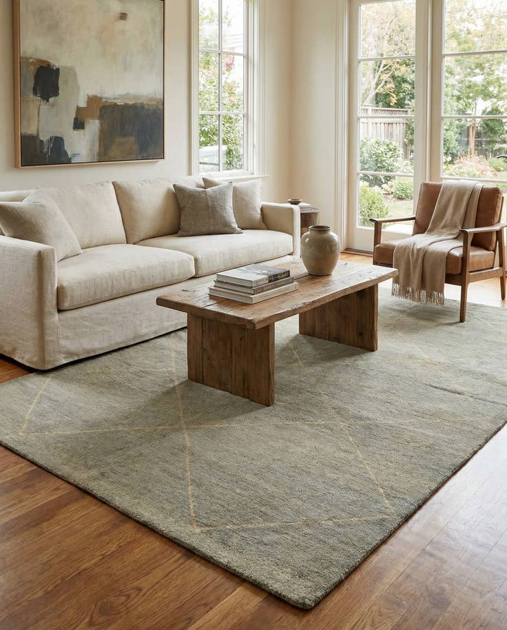 Detail image of 5' 7 x 8' 1 Hand Knotted Darya Wool Rug