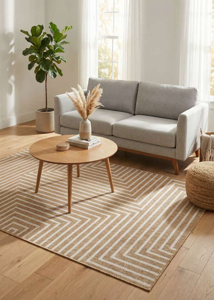 4' x 6' Easy-Clean Modern Indoor / Outdoor Rug
