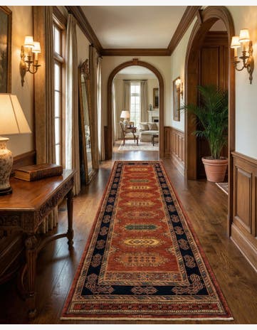 2' 10 x 9' 10 Luribaft Wool Runner Rug