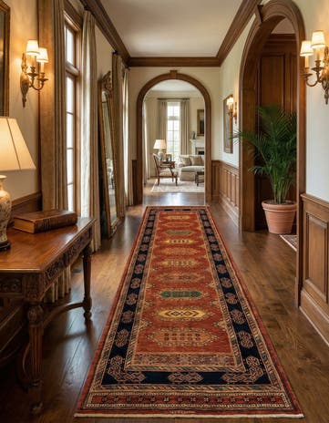 2' 10 x 9' 10 Luribaft Wool Runner Rug