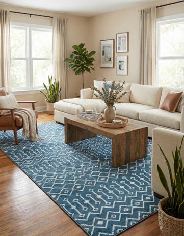 9' x 12' Kasbah Trellis Rug