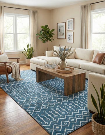 9' x 12' Kasbah Trellis Rug