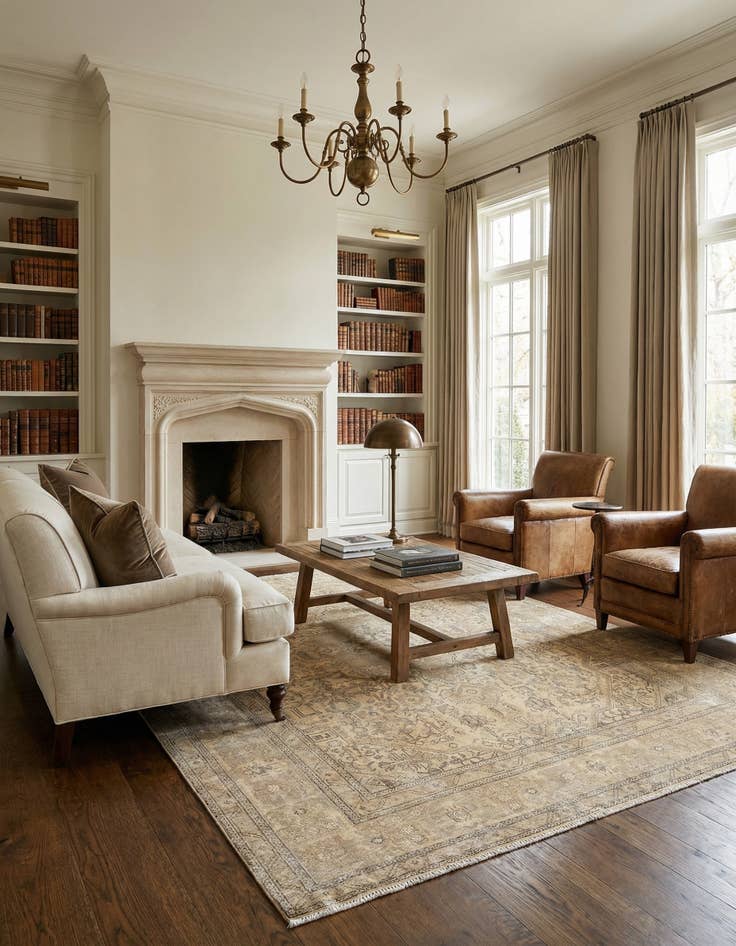 Detail image of 7' 11 x 11' 1 Vintage Wool Rug