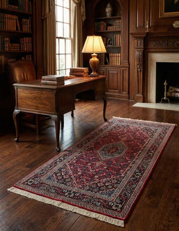 2' 11 x 5' 6 Hand Knotted Bidjar Wool Rug