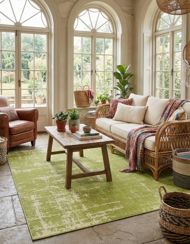 Detail image of 7' 10 x 7' 10 Valencia Square Rug