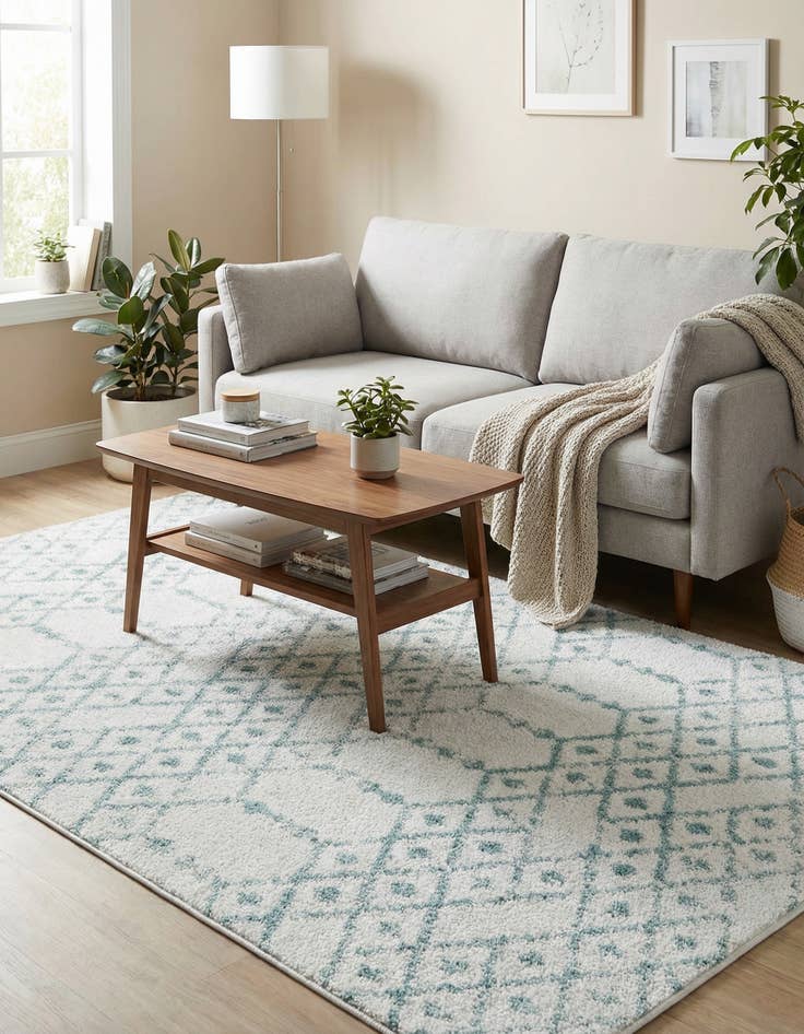 Detail image of  3' 3 x 5' 3 Paxon Trellis Rug