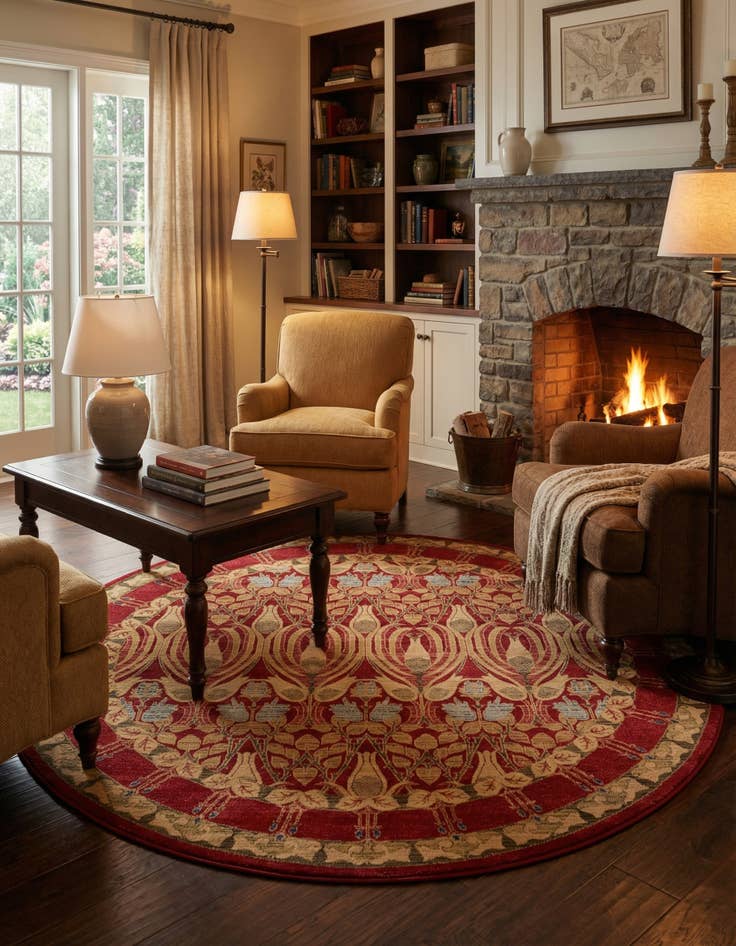 Detail image of 8' x 8' Kensington Round Rug