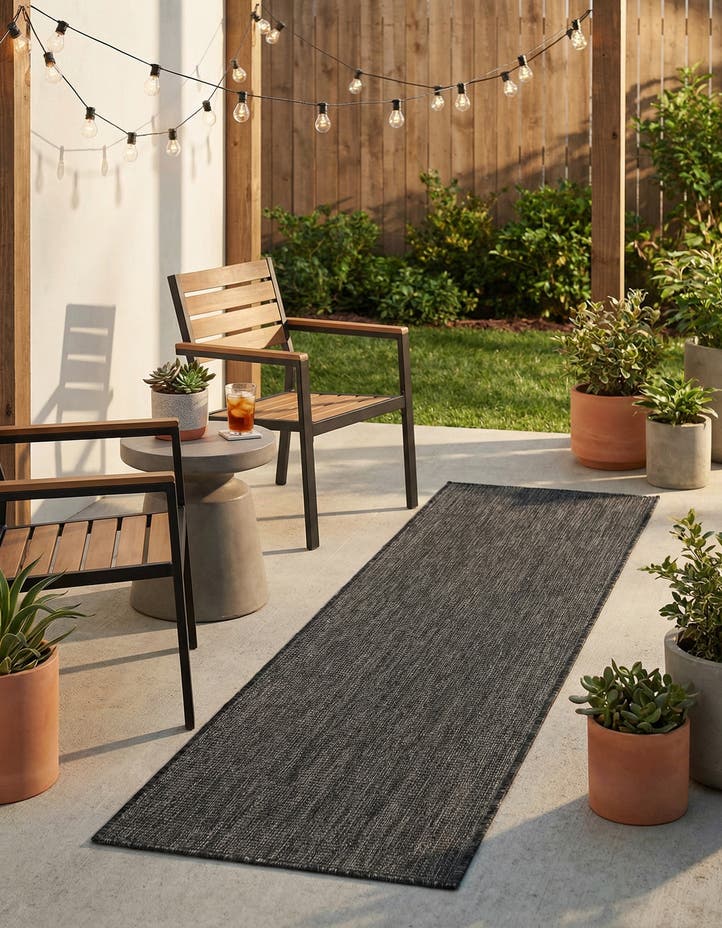 2' x 8' Easy-Clean Solid Indoor / Outdoor ...