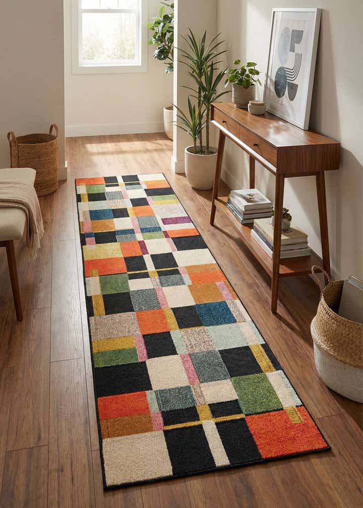 2' 7 x 12' Easy-Clean Casablanca Indoor / Outdoor Runner Rug