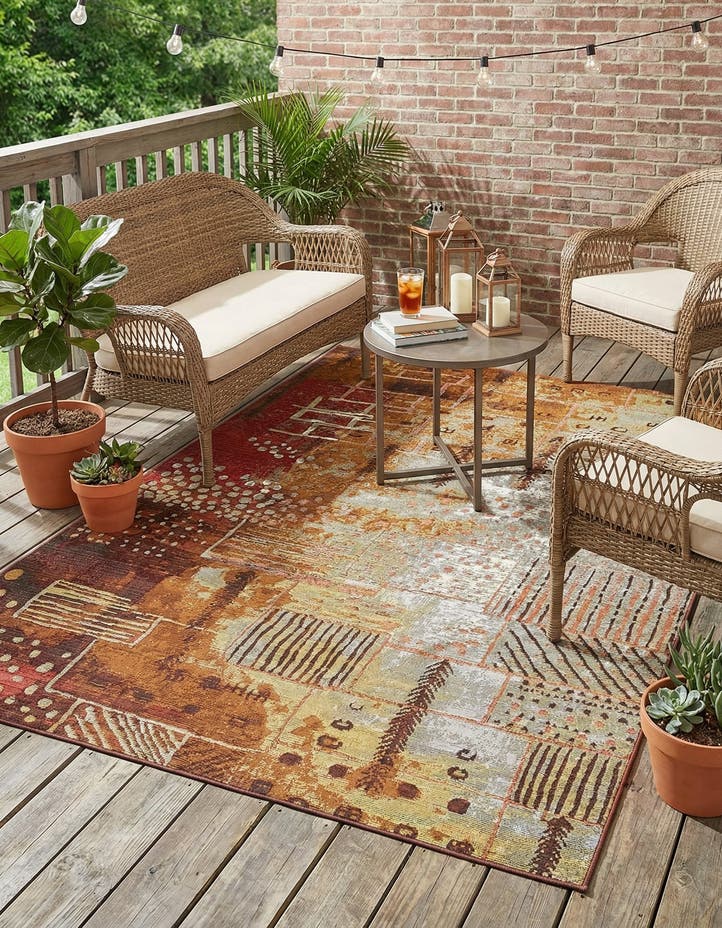 4' x 6' Easy-Clean Modern Indoor / Outdoor...