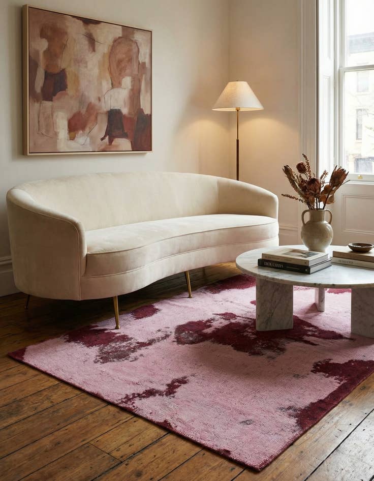 Detail image of 3' 3 x 5' 9 Hand Knotted Ultra Vintage Persian Wool Rug