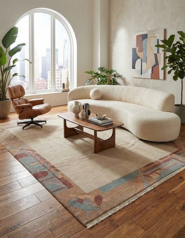 8' 2 x 11' 6 Hand Knotted Tibet Wool Rug