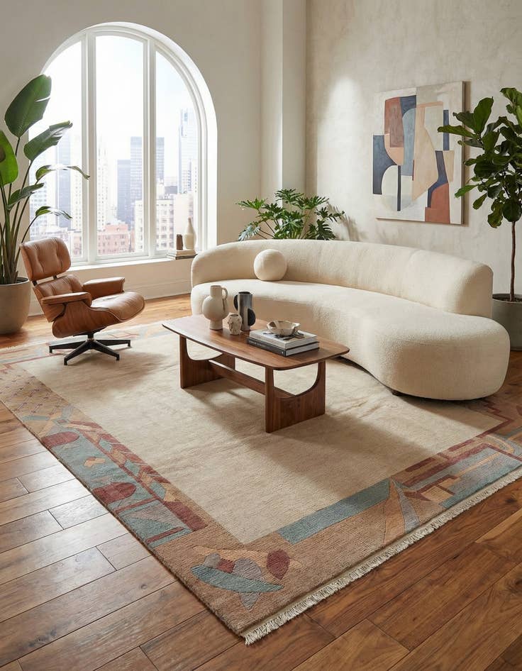 Detail image of  8' 2 x 11' 6  Hand Knotted Tibet Wool Rug